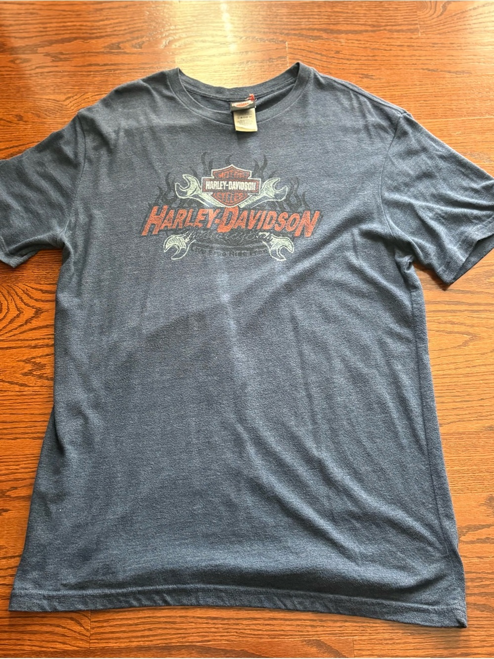 Vintage Harley-Davidson Men's Navy Graphic Logo T-Shirt